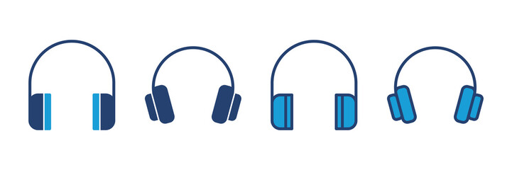 Headphone icon vector. Headvector icon symbols
