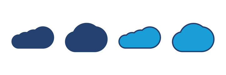 cloud icon vector. cloud vector icon