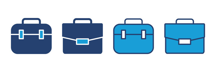 Briefcase icon vector. suitcase icon. luggage symbol.