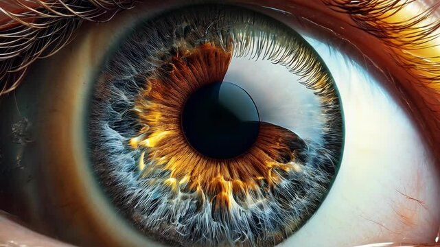 A stunning closeup image of a unique human eye with intricate details that captivates viewers