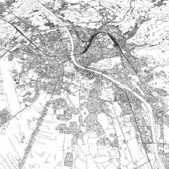 Fototapeta premium 3D illustration of city and urban in Salzburg Austria