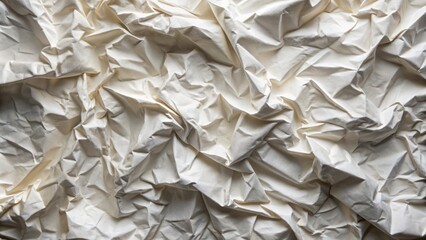 Obraz premium Frayed edges and creased surfaces conjure the tactile experience of crumpled paper, speaking to the senses and the