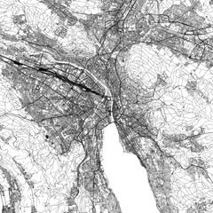 Fototapeta premium 3D illustration of city and urban in Zurich Switzerland