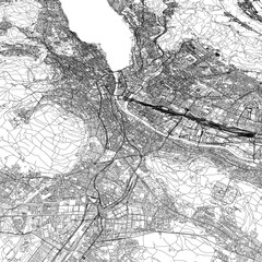 Obraz premium 3D illustration of city and urban in Zurich Switzerland