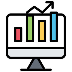 Monitor. icon vector symbol illustration