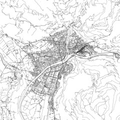 Naklejka premium 3D illustration of city and urban in Bolzano Italy