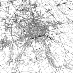 3D illustration of city and urban in Udine Italy
