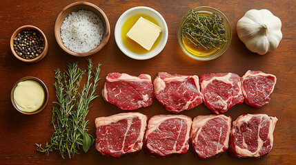 ingredients for making steak bites: