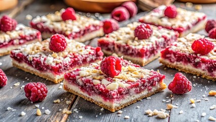 Delicious and healthy Raspberry Coconut Cashew Bars, perfect for a paleo diet