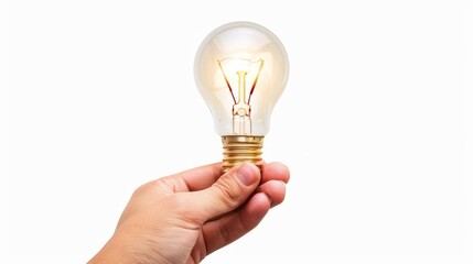 person holding a light bulb generative ai