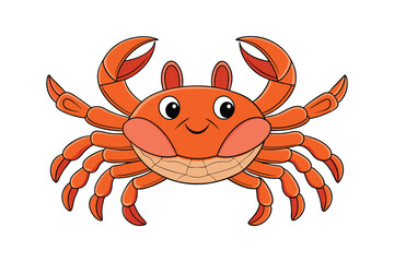 crab vector art illustration design.