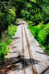 Obraz premium Macon, Georgia, USA- 07 20 2024: The landscape of Ocmulgee Mounds National Historical Park