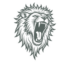 Obraz premium Vector Illustration of Lion in Detailed Hand-Drawn Sketch Style
