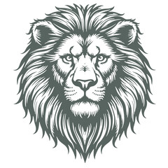 Obraz premium Hand-Drawn Lion Head Sketch, Detailed Vector Illustration of Wild Animal