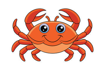 crab vector art illustration design.