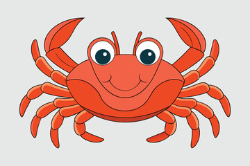 crab vector art illustration design.