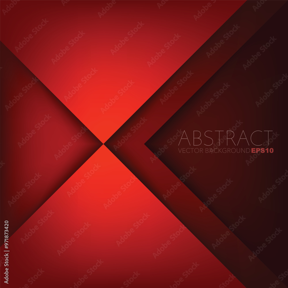 Poster graphic geometric triangle overlap vector layer background for text and message design