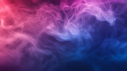Fototapeta premium Abstract colorful smoke trails against a black background.