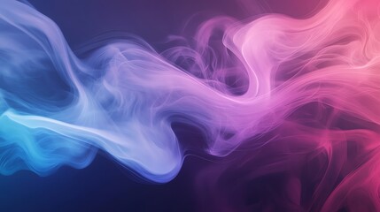 Fototapeta premium Abstract colorful smoke on a black background.