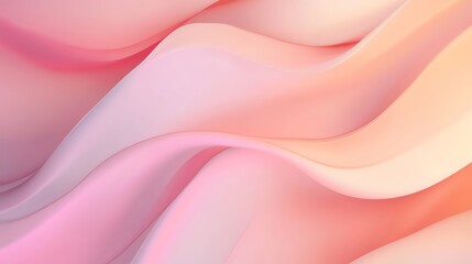 Abstract wavy lines in pink and orange on a white background.