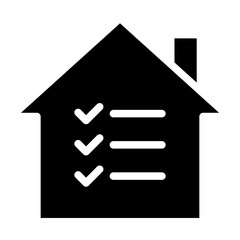 properties, home with checklist icon