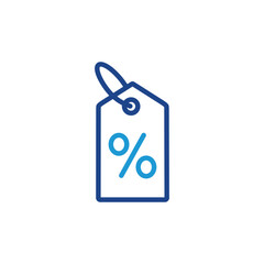 Discount percentage icon, Discount percentage sign vector