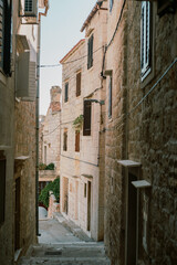 Obraz premium narrow street in the town