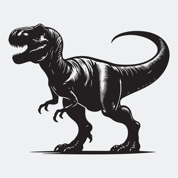 recommend clip art: black dinosaur silhouette vector, T-Rex black silhouette vector icon,