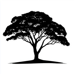 Fototapeta premium silhouette of a tree