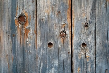 Obraz premium Weathered Wood Planks with Knots and Holes