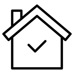 home house tick check mark icon
