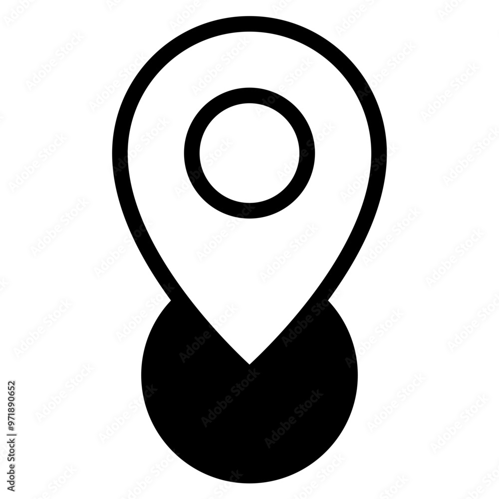 Poster location pin icon. map pin place marker. location icon. map marker pointer icon set. gps location sy