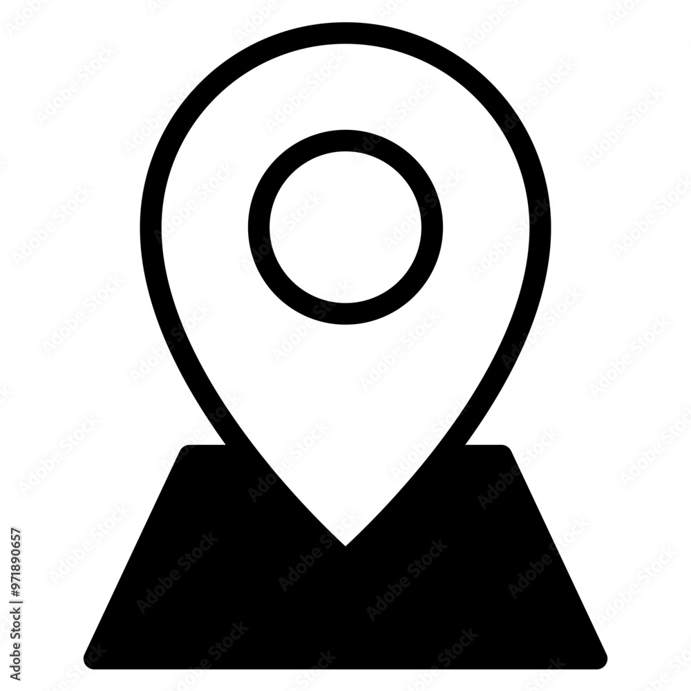 Poster location pin icon. map pin place marker. location icon. map marker pointer icon set. gps location sy