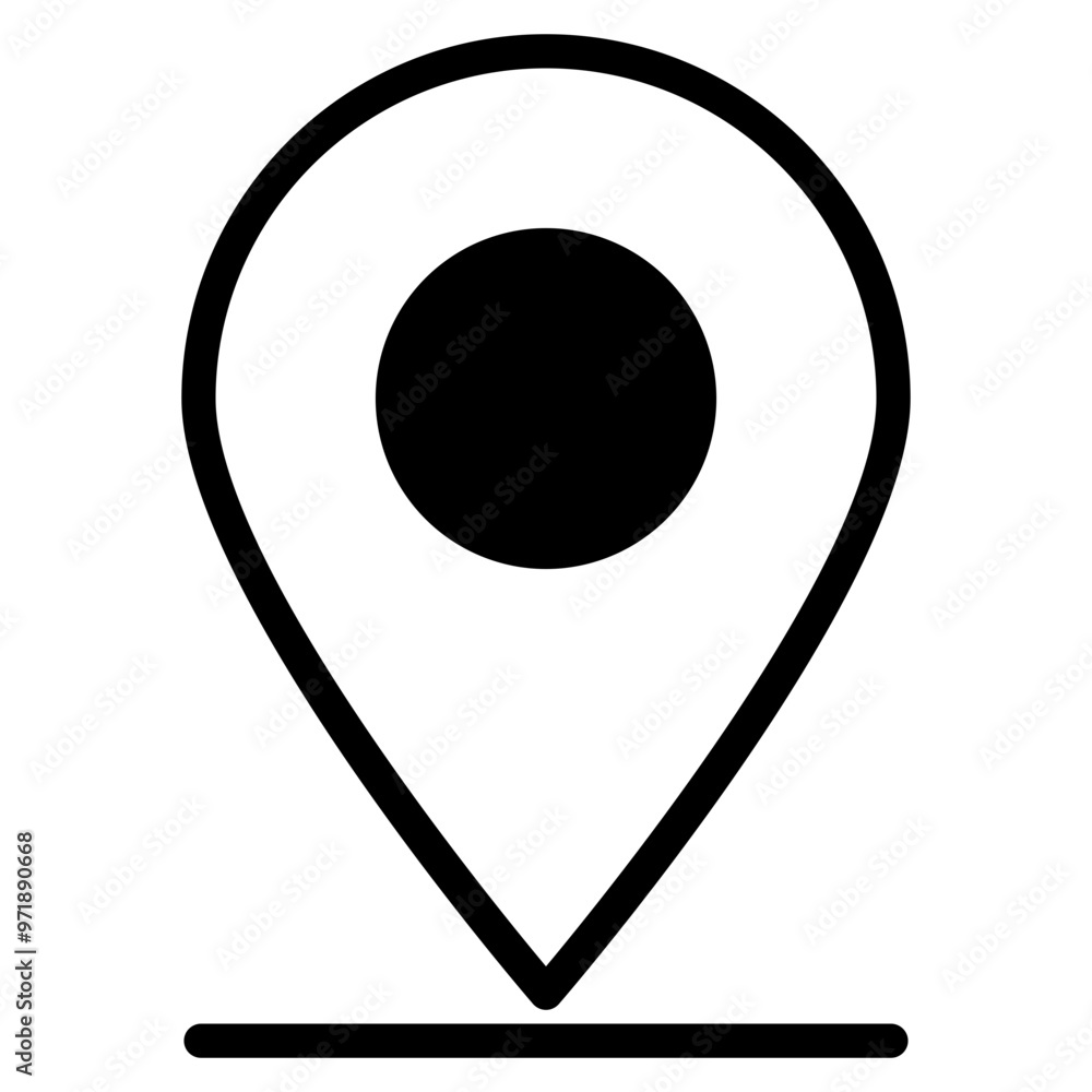 Poster location pin icon. map pin place marker. location icon. map marker pointer icon set. gps location sy