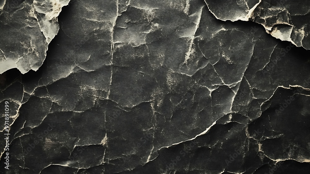 Aufkleber old black empty aged vintage retro damaged paper cardboard card rounded corners rough grunge shabby 