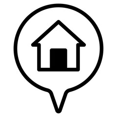 address, home location icon