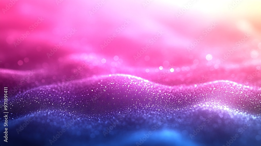 Poster Abstract gradient grain noise effect background with blurred pattern colorful for product design and social media : Generative AI