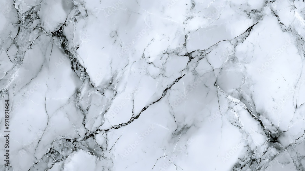 Poster white grey marble texture background with high resolution top view of natural tiles stone floor in l