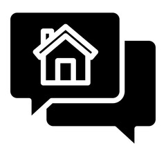 chat with house icon