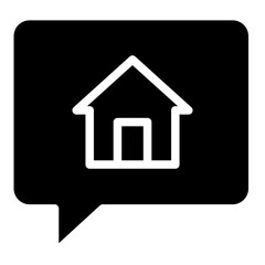 chat with house icon