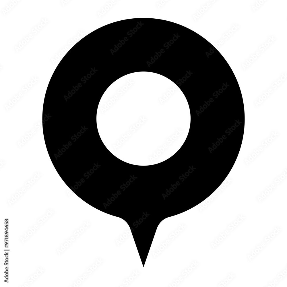 Poster location pin icon. map pin place marker. location icon. map marker pointer icon set. gps location sy