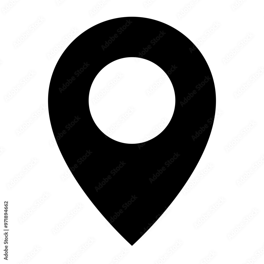 Poster location pin icon. map pin place marker. location icon. map marker pointer icon set. gps location sy
