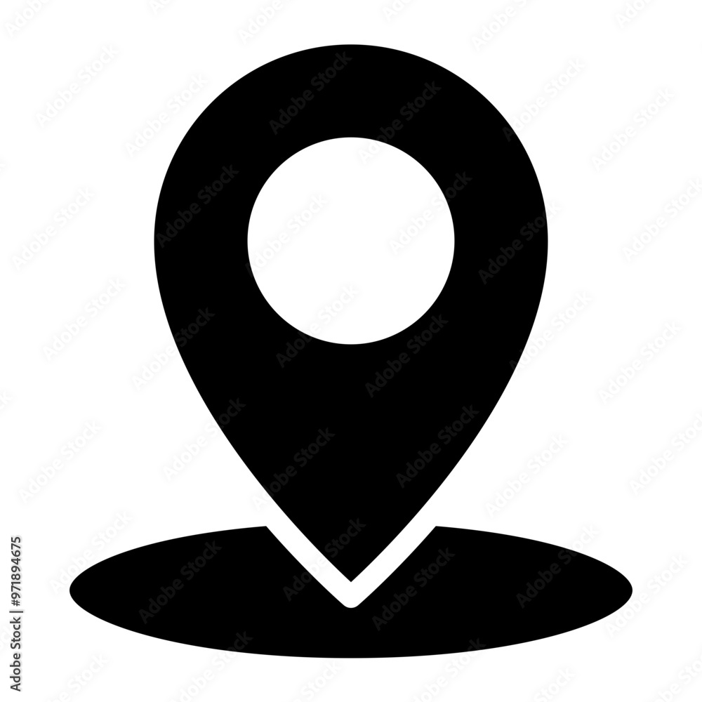 Poster location pin icon. map pin place marker. location icon. map marker pointer icon set. gps location sy