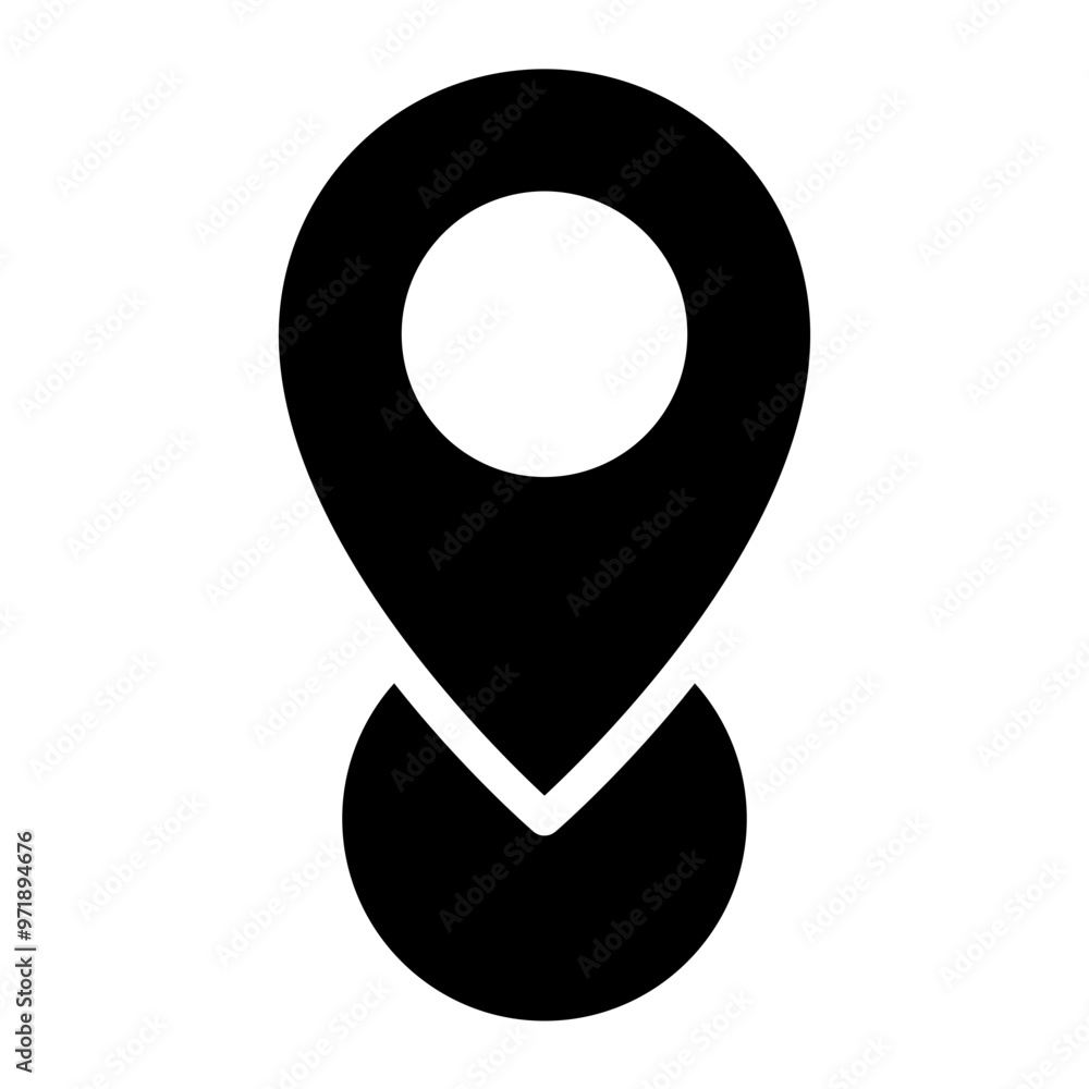 Poster location pin icon. map pin place marker. location icon. map marker pointer icon set. gps location sy