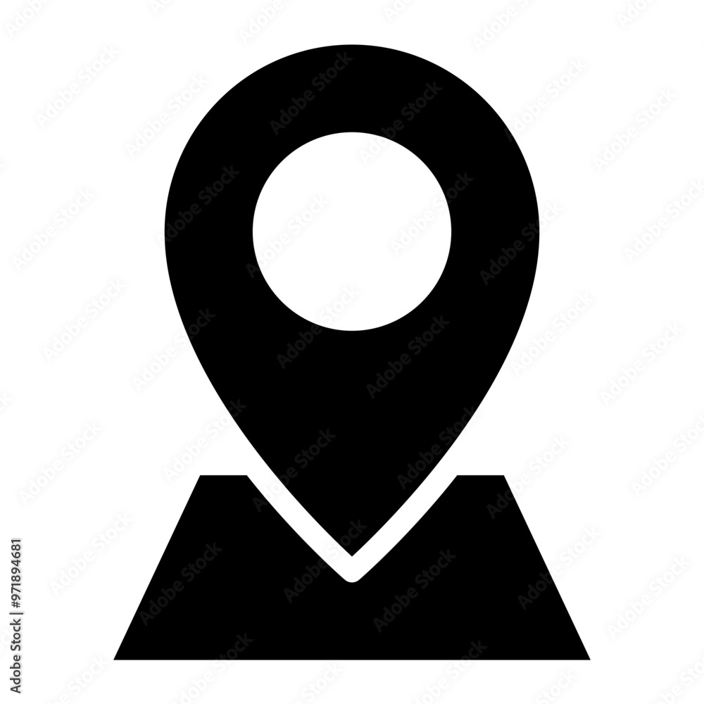 Poster location pin icon. map pin place marker. location icon. map marker pointer icon set. gps location sy