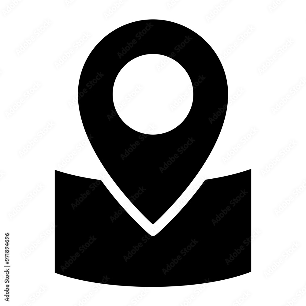 Poster location pin icon. map pin place marker. location icon. map marker pointer icon set. gps location sy