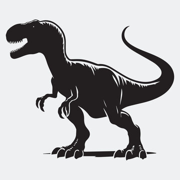 recommend clip art: black dinosaur silhouette vector, T-Rex black silhouette vector icon,
