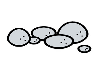 小石のイラスト素材