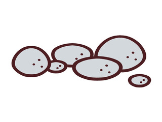 小石のイラスト素材