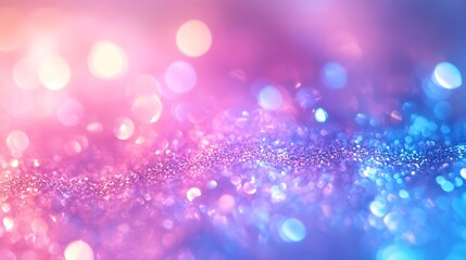 Holographic Unicorn Gradient Trendy neon pink purple very peri blue teal colors soft blurred background : Generative AI